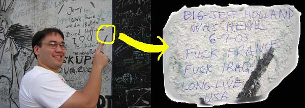 Leaving my mark on the Berlin Wall