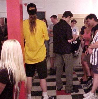 Jason signing autographs