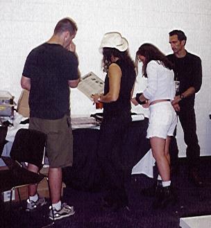 Kirk backstage in Baltimore