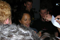 Kirk signing autographs