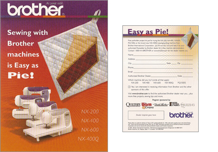 Sewing with Brother machines is Easy as Pie!