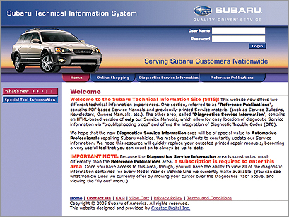 Subaru Technical Information System