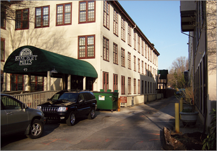 Entrance to Bancroft Mills