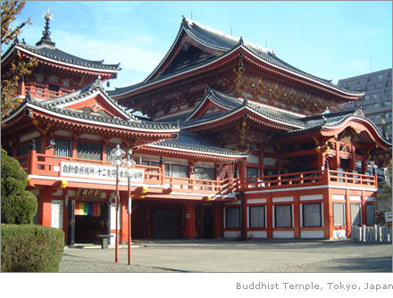 Buddhist Temple, Tokyo, Japan
