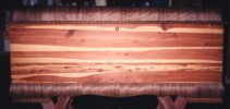 Here you can see the finish on the exterior and the veneer on the lower valence.
