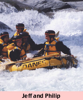 Jeff and Philip-whitewater rafting