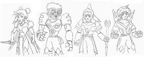 Four Obsardian Towers