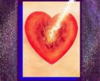 hand painted with airbrush by jefry 3x5 inch card
