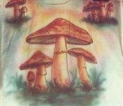 hand painted with airbrush custom t-shirt by jefry