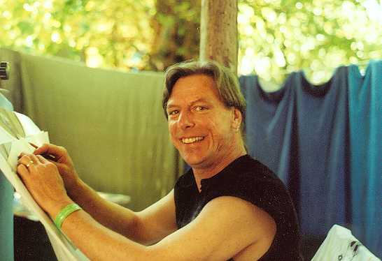 jefry painting at OCF '01