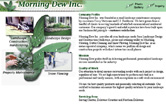 Morning Dew Web Page