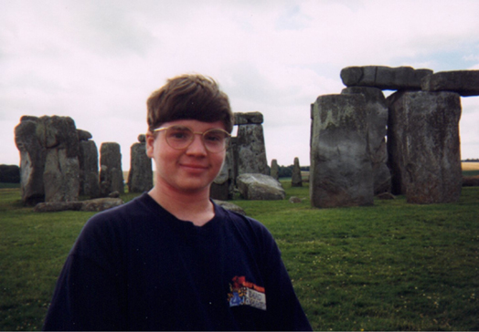 "I have returned to Stonehenge to wait for the mother ship."