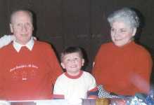 Here is my grampa and gramma and my cousin Justin.