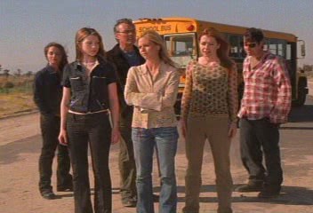 Season 7 (Faith, Dawn, Giles, Buffy, Willow, Xander) picture is from the final buffy episode
