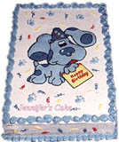 Blue's Clues is my son's favorite TV show. He enjoyed this cake a lot!