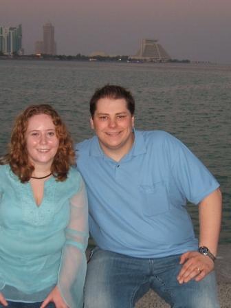 Dave and me on the Corniche
