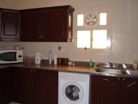 the kitchen