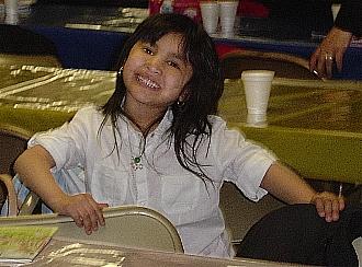 One of my CCD kids (the talkative one)