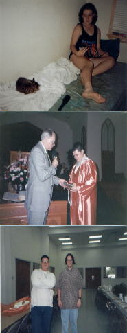 Kathy & Artemis, the Cat:2/99/ Pastor Charles Childers and Oscar 5/97/Oscar and Cody: Best Buds!