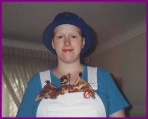 Jenn with Beanie Baby