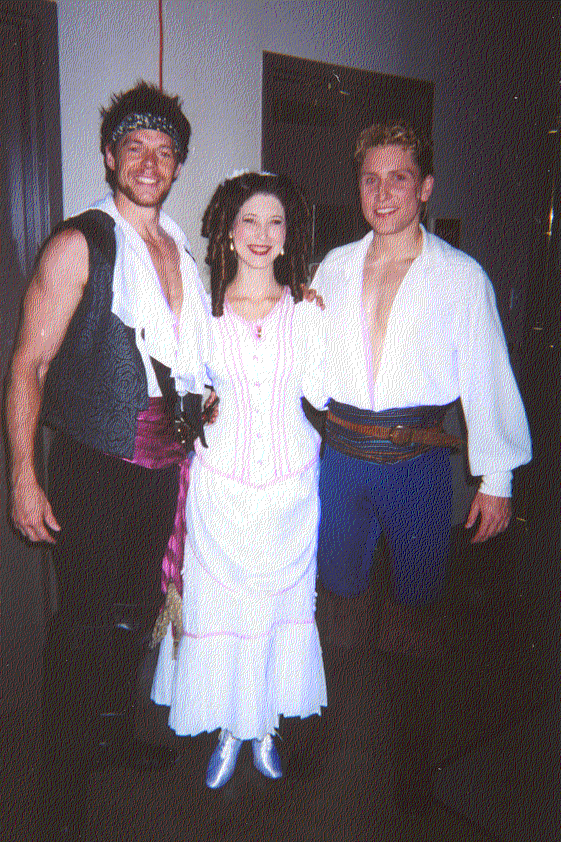 Pirate King, Mabel & Frederick backstage -- Pirates of Penzance