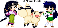 Left to right: Sango, Kirira, Kagome