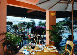 Segara Restaurant by the pool -  �Katika Plaza Beach Hotel. GIF image 248x179 Decoded (bytes):38268 opening to JPEG image 447x322 pixels Decoded size(bytes):29098