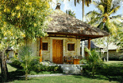 Bungalow in the beautiful gardens, Tuban beach - �Katika Plaza Beach Hotel. GIF image 178x121 Decoded (bytes):23725 opening to JPEG image 447x304 pixels Decoded size(bytes):34456
