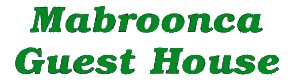 Logo - � Macroonca Guest House/Bed and breakfast, 
196 Main Street, 
East Penguin 7316. 
Phone +61 3 6437 2147. 
GIF image 290x83 Decoded size(Bytes):5732