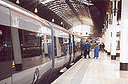 Heathrow Express. �Jenny Grainger 26oct98 - GIF image 180x120 Decoded size(Bytes):22580 opening to JPG image 605 400pixels, Decoded size (Bytes):93935