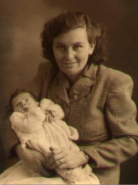Marjorie Amy Ferris with Peter J. as an infant