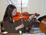[Anne on the fiddle]