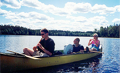 Jens, Frederik, and Tine in Sweden (1999)