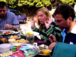 dad, smeg and A - lunch 