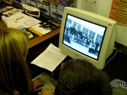 searching through museum records. . .