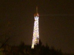 tour eiffel par nuit