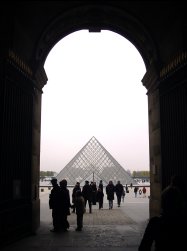 glass pyramid