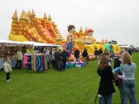 The balloon festival at Oxford. May 2004. The wind was too strong so the balloons didn't fly. We had fun anyway.