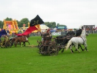 Chariot races in at the balloon festival. The Chariots have been used in various movies.