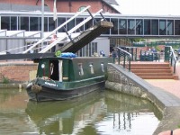 The bridge over the canal in Banbury, and a Narrow Boat