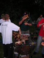 Milton Keynes branch pig on the Spit Weekend. June 2004