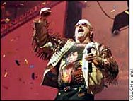 Governor Jesse "the Body" Ventura at his Inaugural.   Y2K is already here.