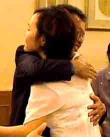 Happiness reigns and Joyce is roundly hugged. 