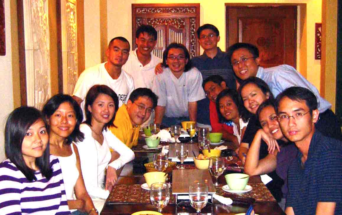 whole gang again. note the $20 worth of leftover ice kachang.