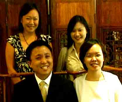Back row: Hahs, Elin, and us