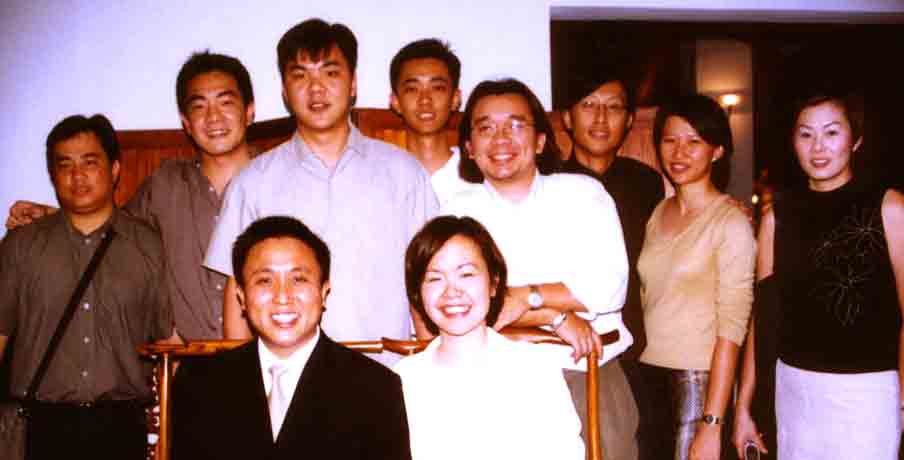 Back row: Roy the hobbit, ed the hk star, mak the giant, isaac "whats happenin? the reservist giraffe, pimpdaddy yong, dul, sok and serene