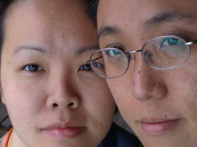 younger, peaceful faces