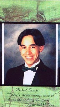 Here is Mike's Senior Yearbook Picture