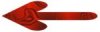 textured RED arrow