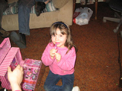 A natural beauty, she doesn't need make-up dad!